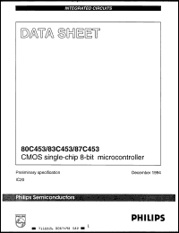 Click here to download P87C453EFL Datasheet