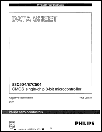 Click here to download P87C504GBFA Datasheet