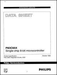 Click here to download P83C654FFP/YYY Datasheet