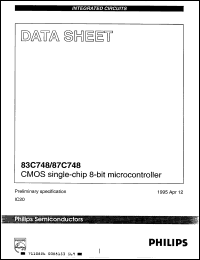 Click here to download P87C748EBD Datasheet