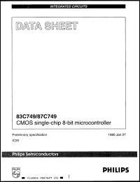 Click here to download P87C749EFF Datasheet