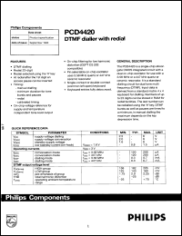 Click here to download PCD4420PN Datasheet