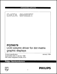 Click here to download PCF8579V Datasheet