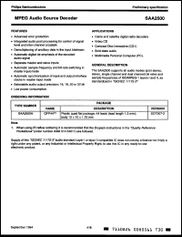 Click here to download SAA2500GP Datasheet