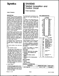 Click here to download SAA5040BN Datasheet