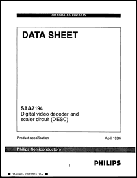Click here to download SAA7194 Datasheet
