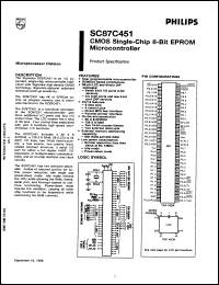 Click here to download SC87C451CGIA Datasheet