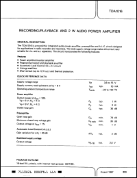 Click here to download TDA1016N Datasheet