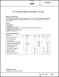 Click here to download TDA8420 Datasheet