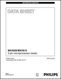 Click here to download MAX809JW Datasheet