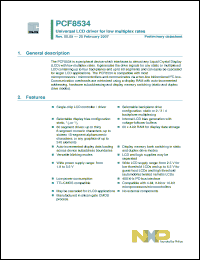 Click here to download PCF8534H Datasheet