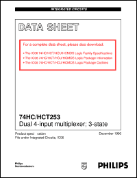 Click here to download 74HC253PW Datasheet
