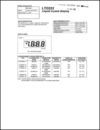 Click here to download LTD222F-11 Datasheet