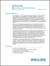Click here to download PCK940LBD Datasheet