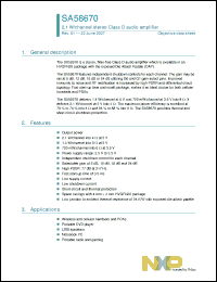 Click here to download SA58670 Datasheet