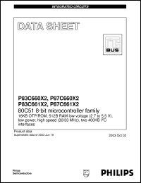 Click here to download P87C661X2BBD Datasheet