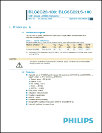 Click here to download BLC6G22LS-100 Datasheet