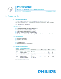 Click here to download PBSS303NX Datasheet