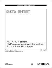 Click here to download PDTA143T Datasheet