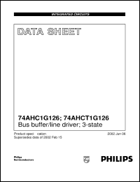 Click here to download 74AHCT1G126GV Datasheet