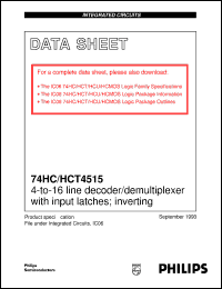 Click here to download 74HC4515PW Datasheet