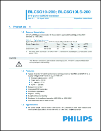 Click here to download BLC6G10LS-200 Datasheet