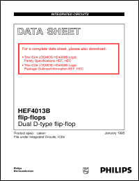 Click here to download HEF4013BPN Datasheet