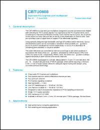 Click here to download CBTU0808 Datasheet