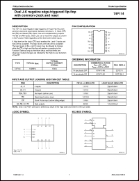 Click here to download N74F114N Datasheet