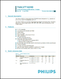 Click here to download 74ALVT16240 Datasheet