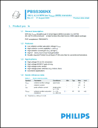 Click here to download PBSS306NX Datasheet
