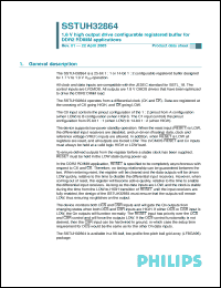 Click here to download SSTUH32864 Datasheet