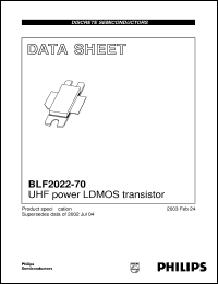 Click here to download BLF2022-70 Datasheet