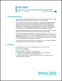 Click here to download GTL2007 Datasheet