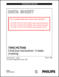 Click here to download 74HC640PW Datasheet