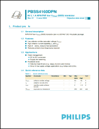 Click here to download PBSS4160DPN Datasheet