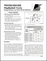 Click here to download TNY255P Datasheet