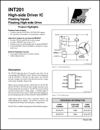 Click here to download INT201TFI Datasheet