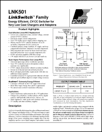 Click here to download LNK501 Datasheet