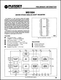 Click here to download MS1004DG Datasheet