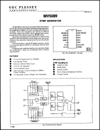 Click here to download MV5089MP Datasheet