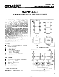 Click here to download MV67401A/DG Datasheet