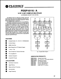 Click here to download PDSP16116A0 Datasheet