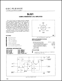 Click here to download SL521CBCM Datasheet