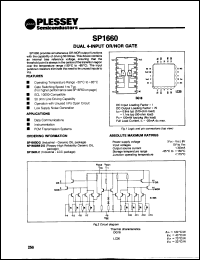 Click here to download SP1660BB/DG Datasheet
