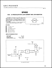 Click here to download SP4632 Datasheet