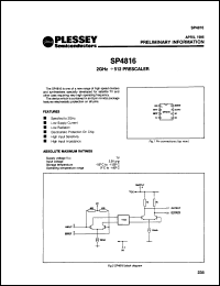 Click here to download SP4816 Datasheet