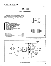 Click here to download SP4904DP Datasheet