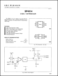 Click here to download SP4914DP Datasheet