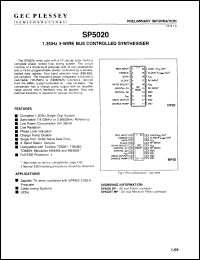 Click here to download SP5020/DP Datasheet